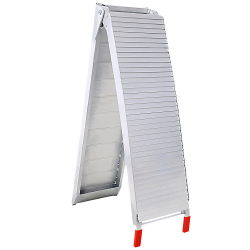 Truck Ramps, 80x12Portable Loading Ramps For Pickup Trucks 1500 LBS Capacity Aluminum Folding Ramps With Handle Buckle For ATVs, Snowblower, Lawn Mowers, UTVs, Bike, 2PCS, SILVER