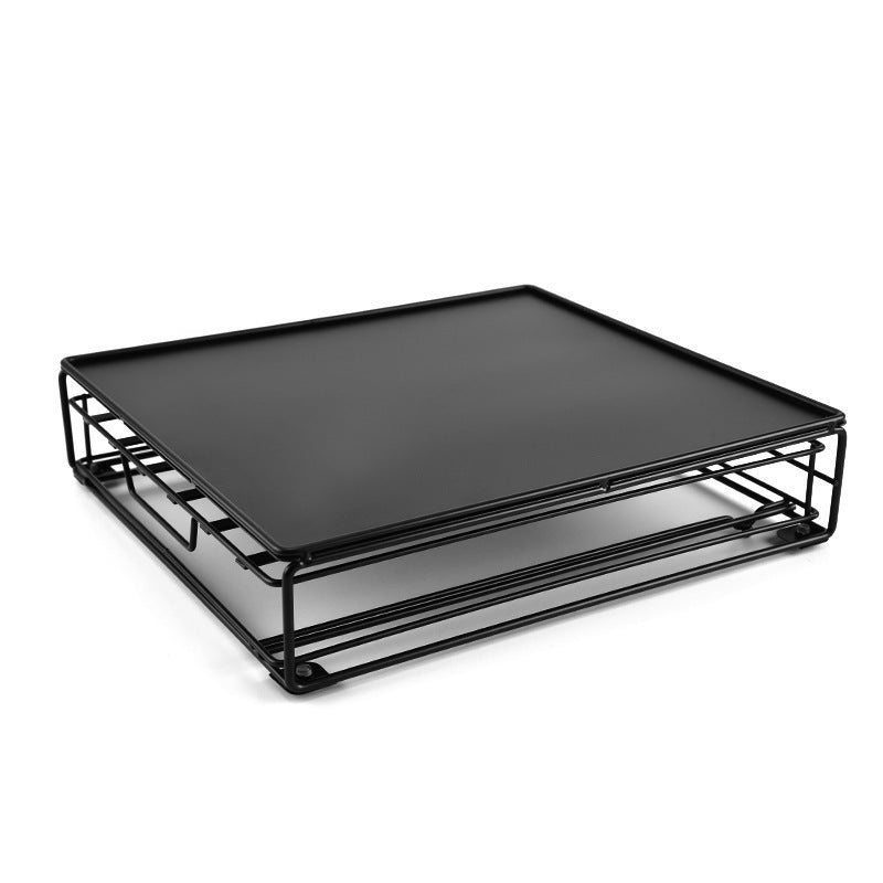 Wrought Iron American Coffee Machine Base Drawer Storage Box ShopWithASmile7.com