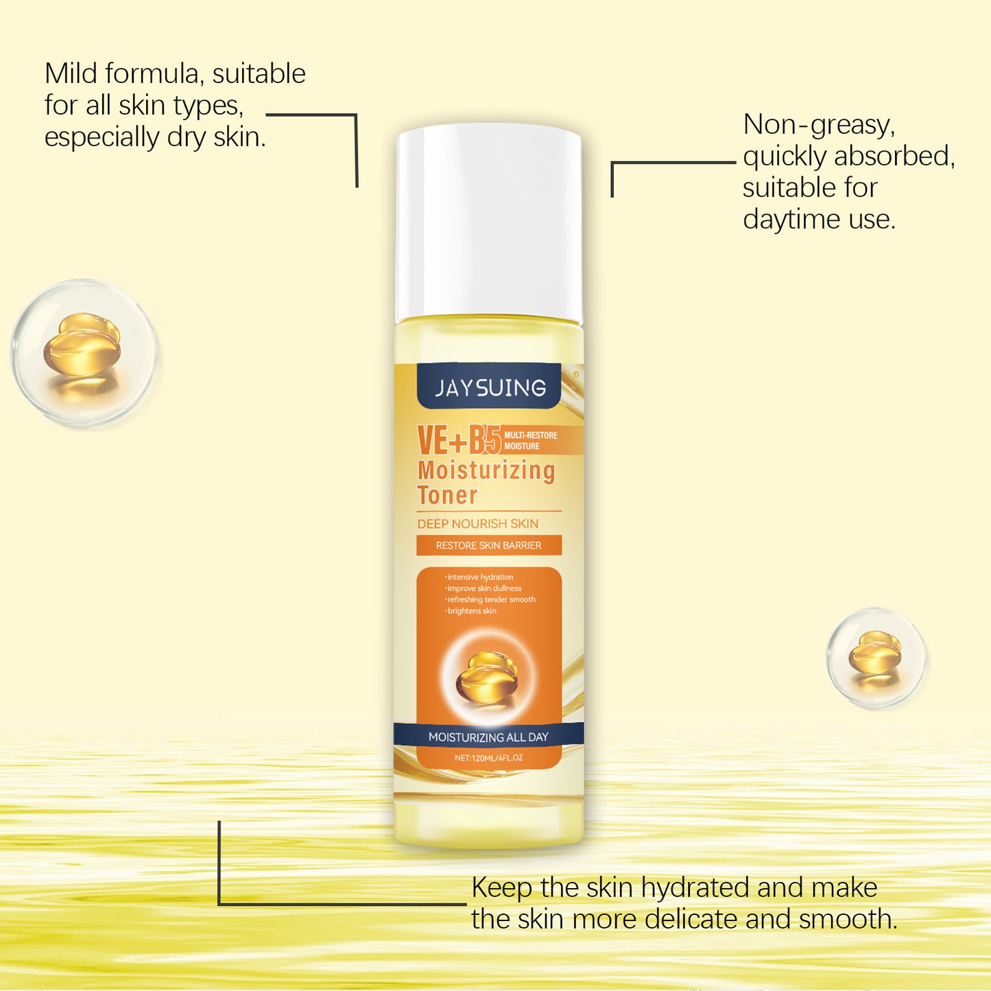 Vitamin B5 Nourishing Skin Care Series Daily Care Gentle Moisturizing Soothing Facial Skin ShopWithASmile7.com