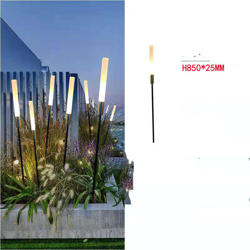 LED Luminous Reed Lamp Solar Outdoor Lawn