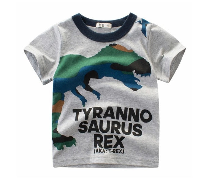 Children's Wear Summer New Korean Children's Boys Cotton T-shirt Men's Treasure In Children's Short Sleeves ShopWithASmile7.com