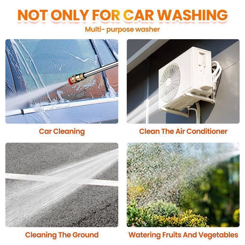 Rechargeable Cordless Pressure Washer – High-Power Electric Spray Gun for Car, Garden, and Home Use