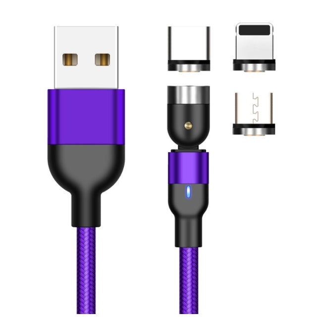 Essager Rotate Magnetic Cable 360 Degree USB Type C Charging Cable Fast Charging Magnet Charger 540 Rotate Micro Magnetic Cable ShopWithASmile7.com