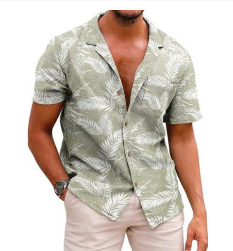 Men's Plus Size Casual Cool 3D Digital Printing Short Sleeve Shirt ShopWithASmile7.com