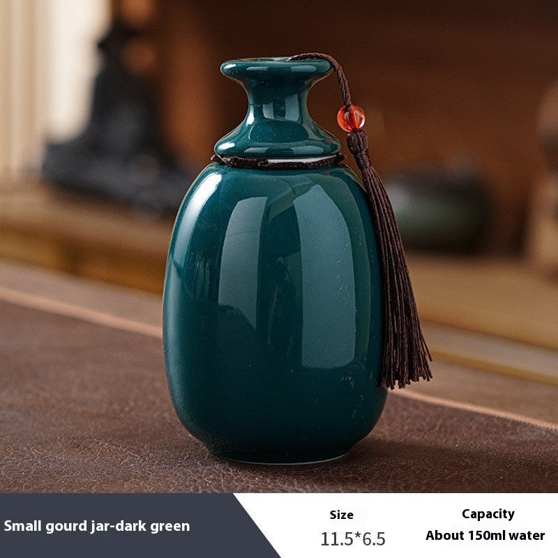 Ceramic Olive Jar Portable Sealed Cans Storage Tank