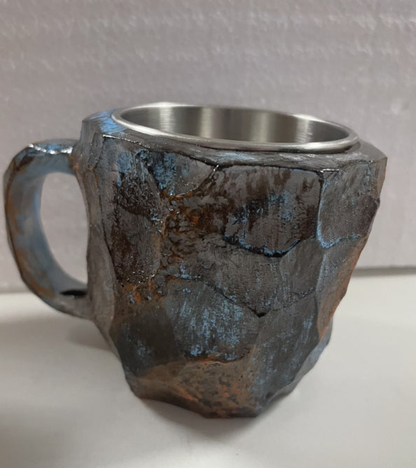 400ml Resin Mineral Crystal Coffee Mugs With Handles Elegant Fake Mineral Crystal Cup For Workplace Home Decor Christmas Gift Kitchen Gadgets ShopWithASmile7.com