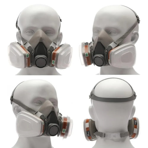 6200 Half Face Gas Mask Chemical Paint Spray Vapor Respirator ,Gas Mask Reusable