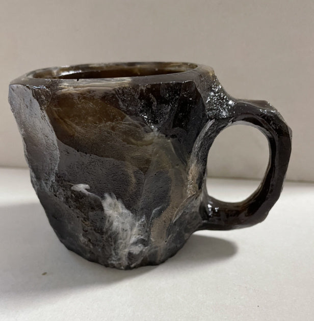 400ml Resin Mineral Crystal Coffee Mugs With Handles Elegant Fake Mineral Crystal Cup For Workplace Home Decor Christmas Gift Kitchen Gadgets ShopWithASmile7.com
