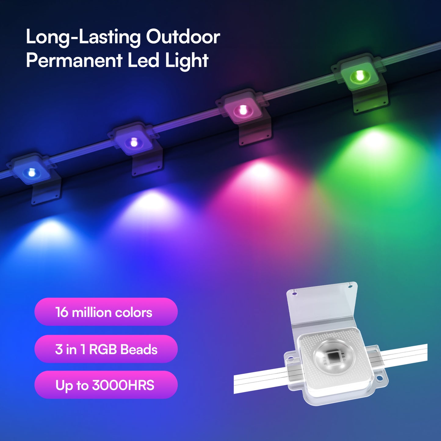 Outdoor Bluetooth Eaves Lamp
