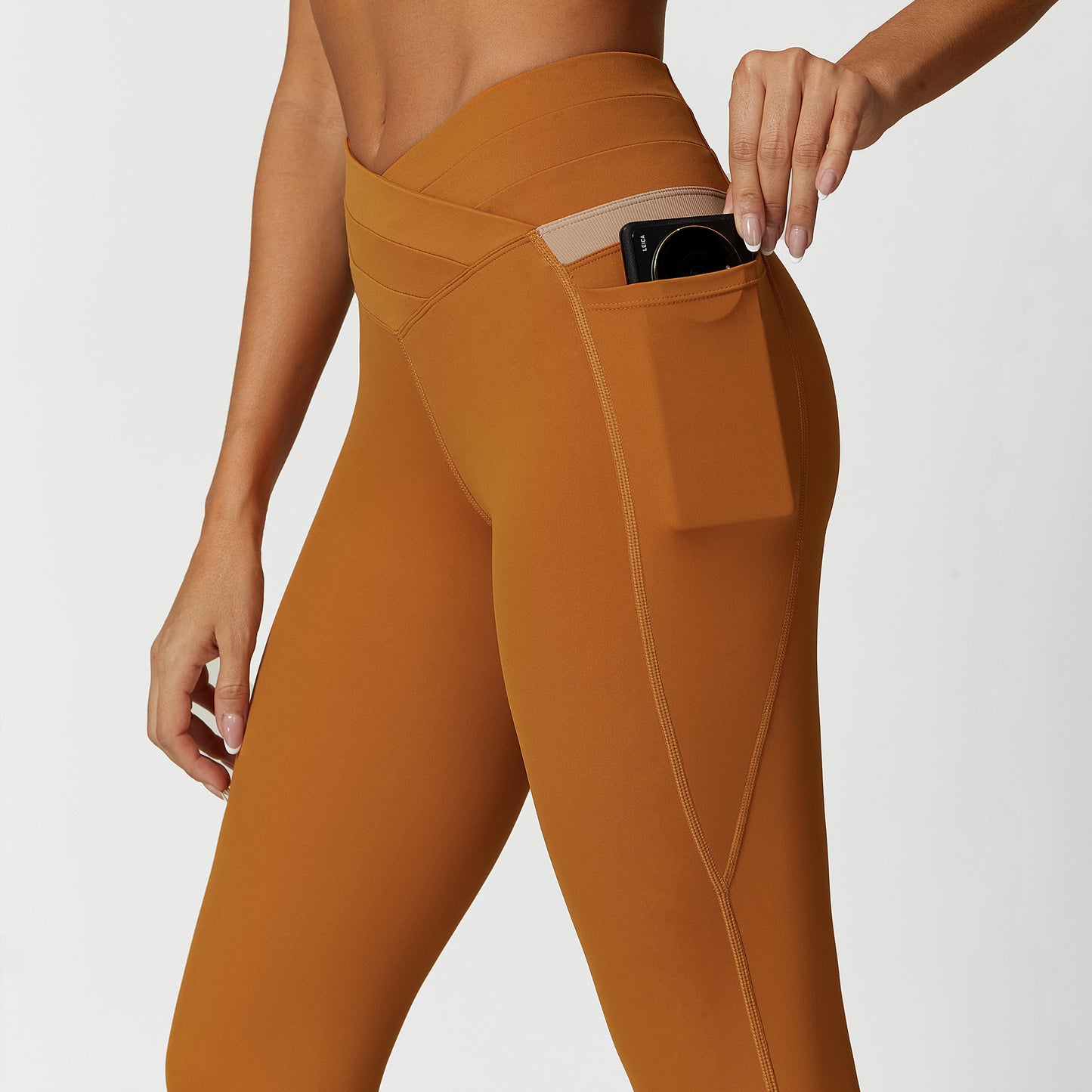 Color Matching Cross Beauty Back Exercise Underwear High Waist Yoga Trousers