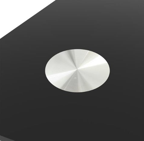 Modern Tempered Glass Black Dining Table