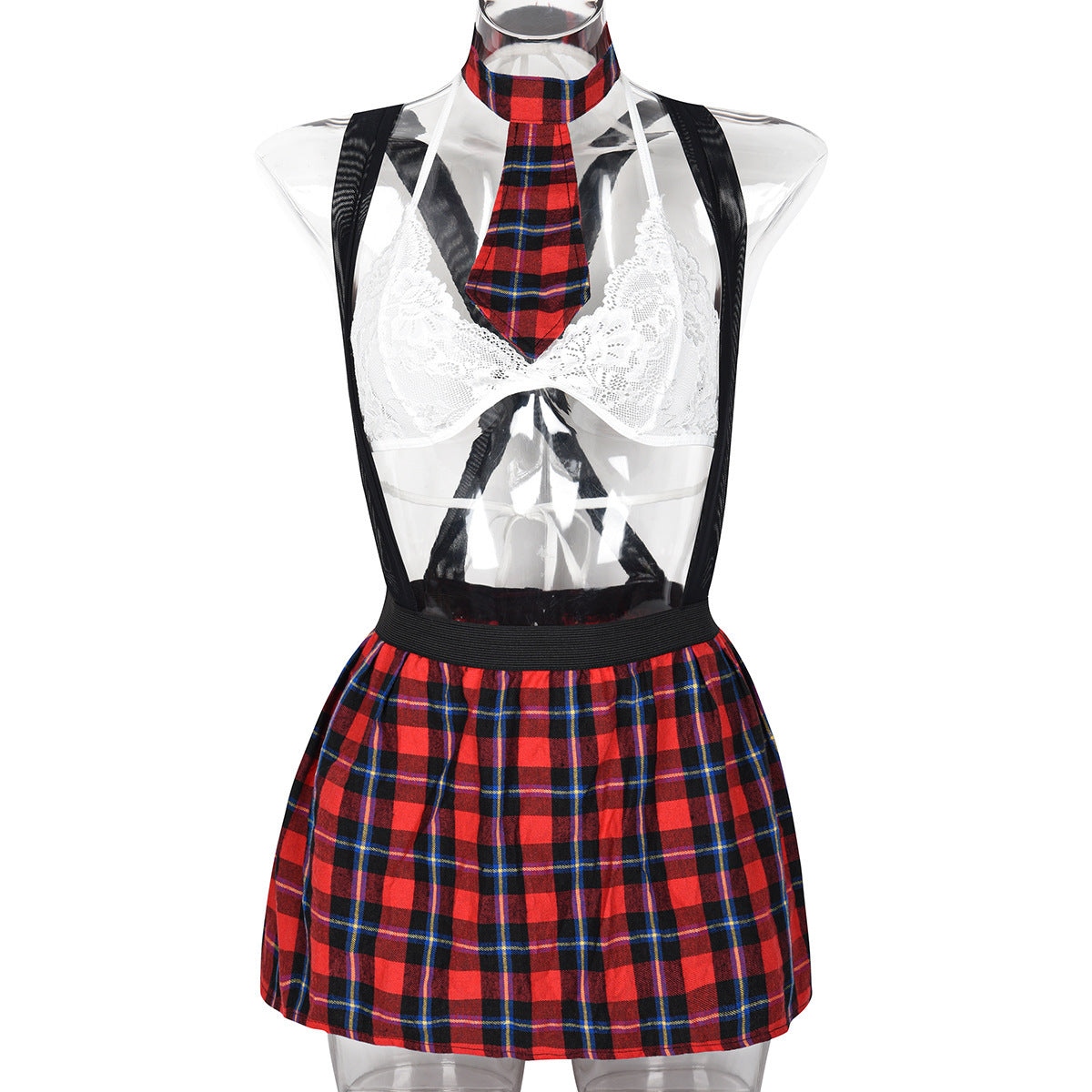European And American INScosplay Uniform Ultra-thin Sexy Four-piece Suit