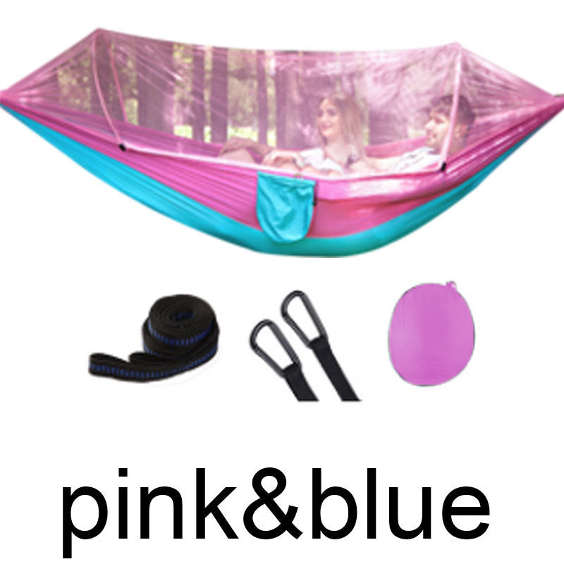 2 Person Portable Outdoor Mosquito Parachute Hammock ShopWithASmile7.com