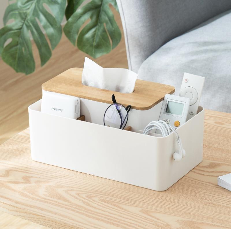 Remote control coffee table storage box tissue box ShopWithASmile7.com