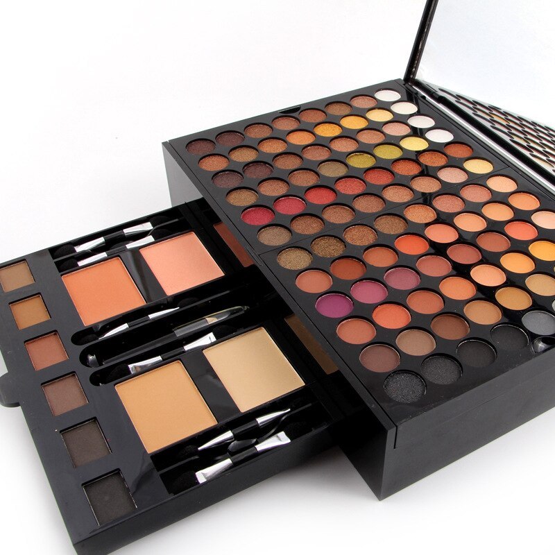 Piano-Shaped Makeup Palette – 180 Eyeshadows, Blush, & Contour Set