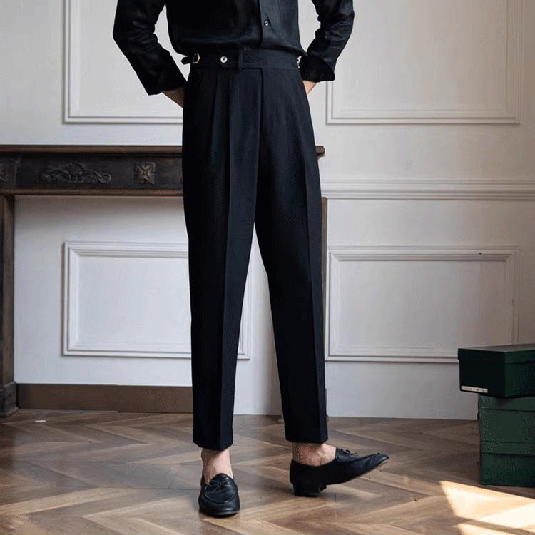 Business Casual Trousers Men's Commute Retro Easy Matching