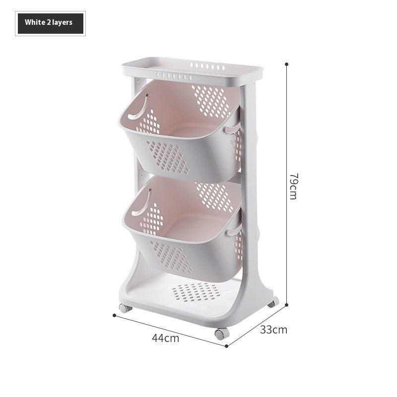 Kitchen Vegetable Storage Basket Storage Rack Plastic ShopWithASmile7.com