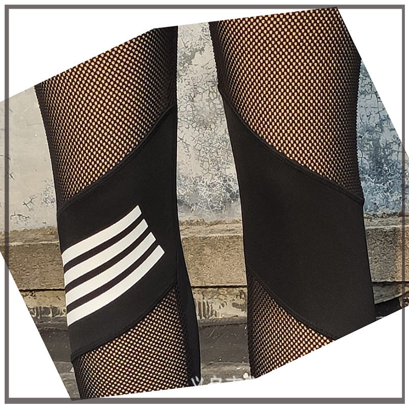 Hips and high waist mesh yoga pants