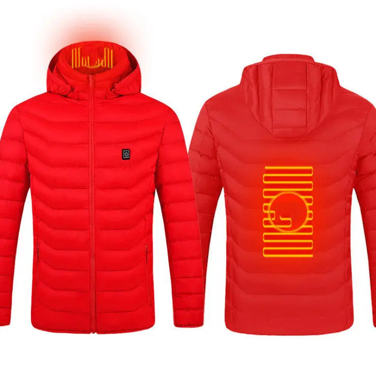 New Heated Jacket Coat USB Electric Jacket Cotton Coat Heater Thermal Clothing Heating Vest Men's Clothes Winter My Store