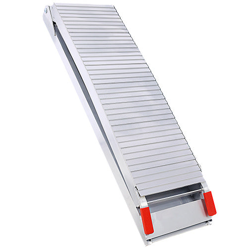 Truck Ramps, 80x12Portable Loading Ramps For Pickup Trucks 1500 LBS Capacity Aluminum Folding Ramps With Handle Buckle For ATVs, Snowblower, Lawn Mowers, UTVs, Bike, 2PCS, SILVER