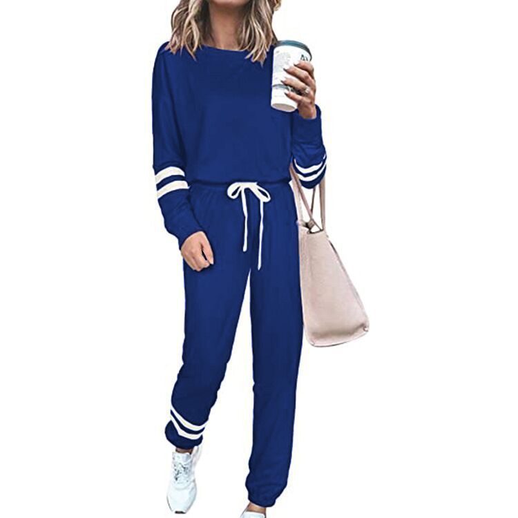 Women's Clothing Plus Size Loose-fitting Solid Color Long Sleeves Casual Suit ShopWithASmile7.com