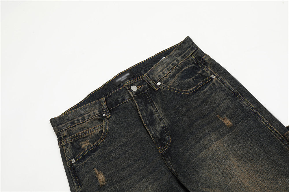 Multi-pocket Jeans Men's Loose Pants