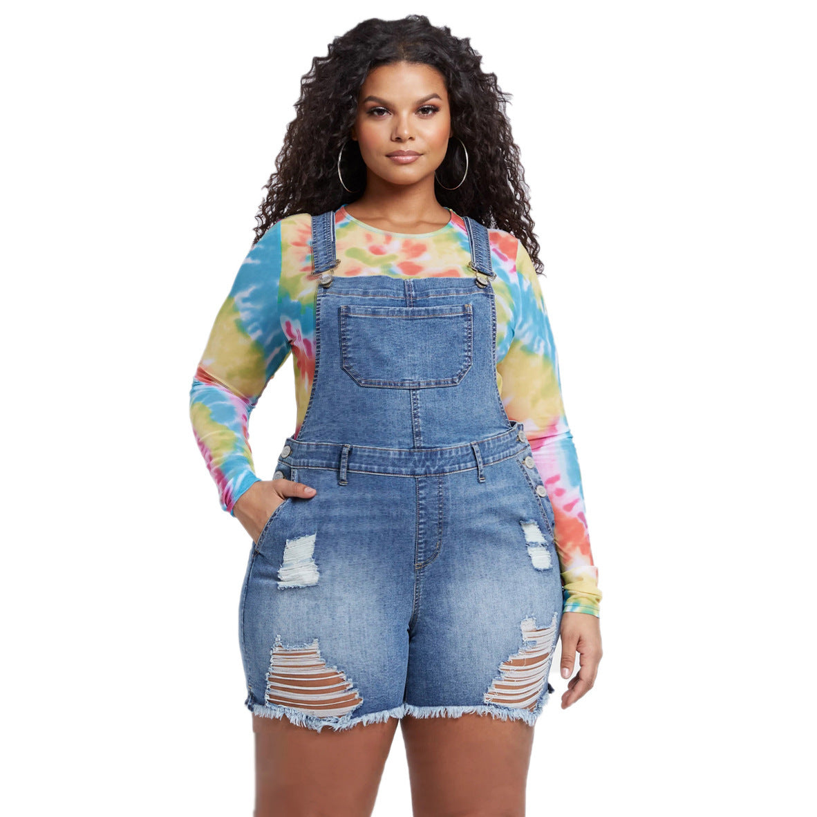 European And American Style Denim Women's Overalls