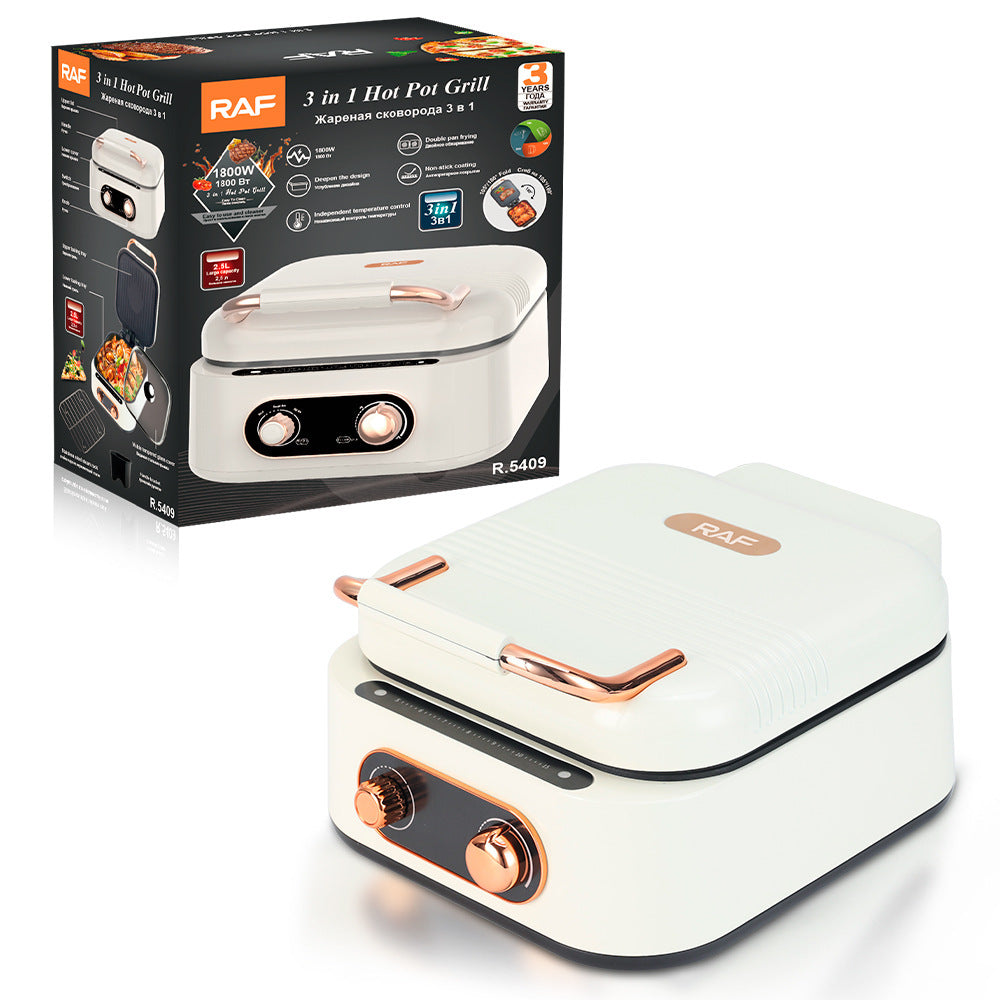 Household Multi-functional Electric Cooker Hot Pot Roasting Hot Pot One ShopWithASmile.com