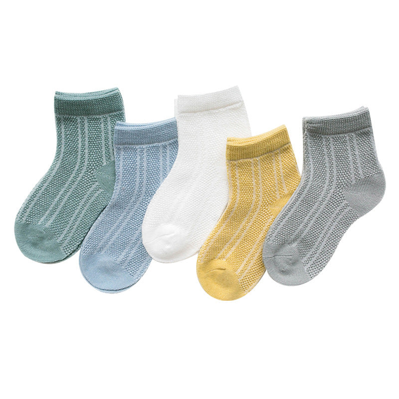 Cotton breathable male and female baby socks ShopWithASmile7.com