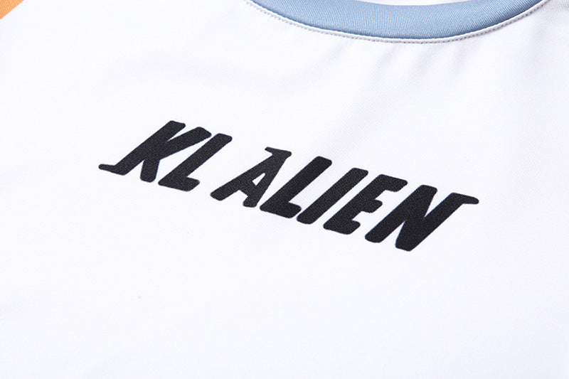 Slim-fit printed slimming sports suit