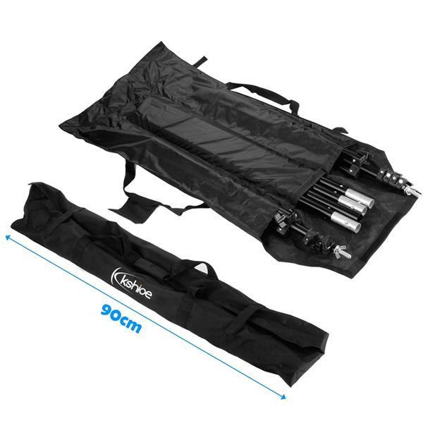 2x3M Photography Backdrop Stand Kit โ Adjustable Support Frame with 3 Clips & Carrying Case