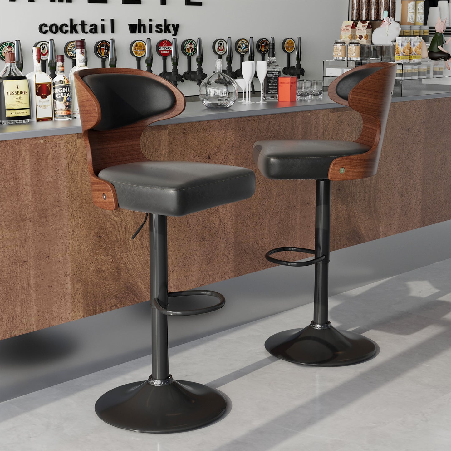 Versatile Adjustable Swivel Bar Stool