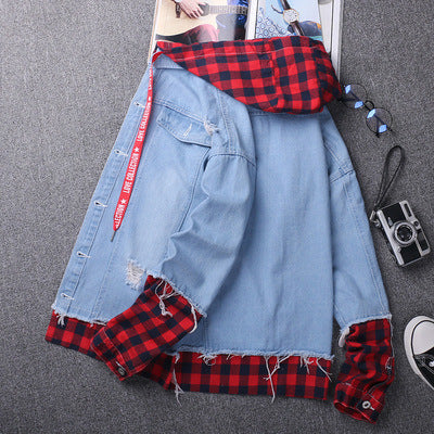 Youth Fall Denim Jacket Male Spring And Autumn Junior High School Students