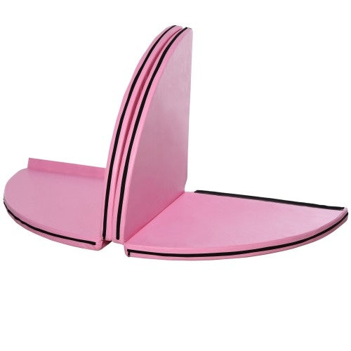 Soozier Pole Dance Mat, 2T X 5W Folding Pole Dance Mat For Home, Lightweight And Foldable, Pink