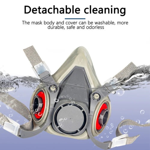 6200 Half Face Gas Mask Chemical Paint Spray Vapor Respirator ,Gas Mask Reusable