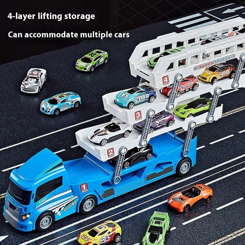 Children's Educational Alloy Storage Container Engineering Car Toys