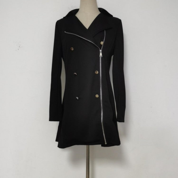 Women's Fashion Slim Fit Slimming Double Breasted Overcoat