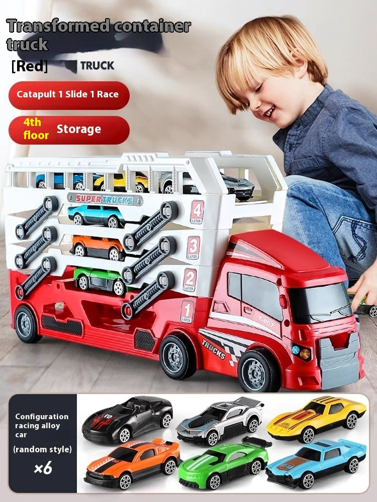 Children's Educational Alloy Storage Container Engineering Car Toys