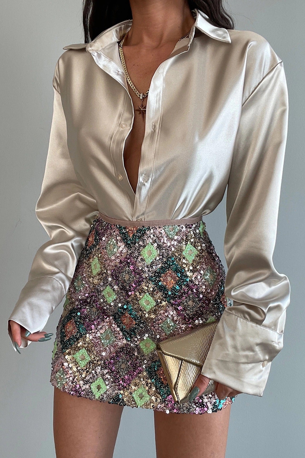 Single-breasted Long Sleeve Lapel Shirt Sexy Women Clothing ShopWithASmile7.com