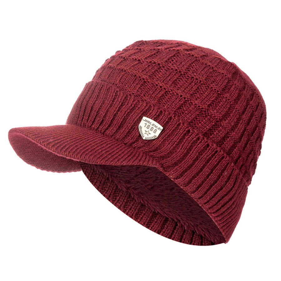 Winter Fleece-lined Warm Gradient Color Pullover Hat ShopWithASmile7.com