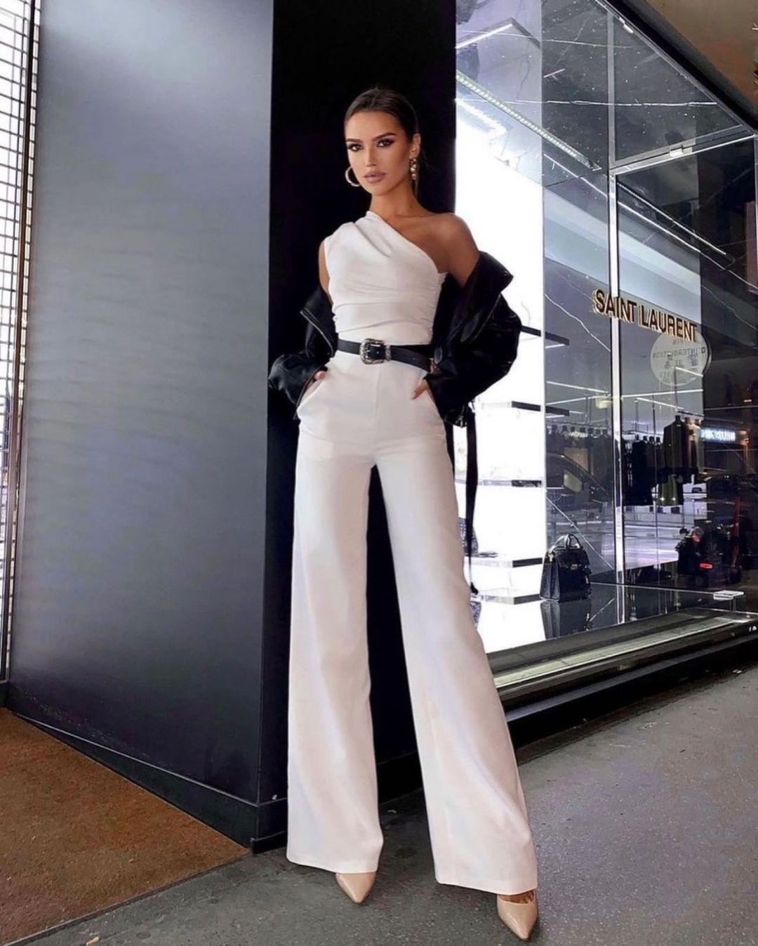 Fashion Single-room Lace Up Straight Jumpsuit For Women ShopWithASmile7.com