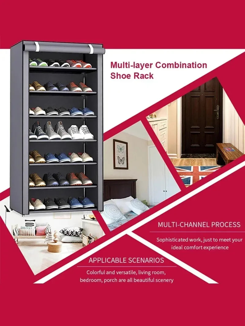 Shoe racks for home doors with multi-layer simple interior, beautiful shoe cabinet dustproof rental house new 2025 hot model