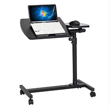 Four Wheel All Black Household Multifunctional Lifting Computer Desk ShopWithASmile7.com