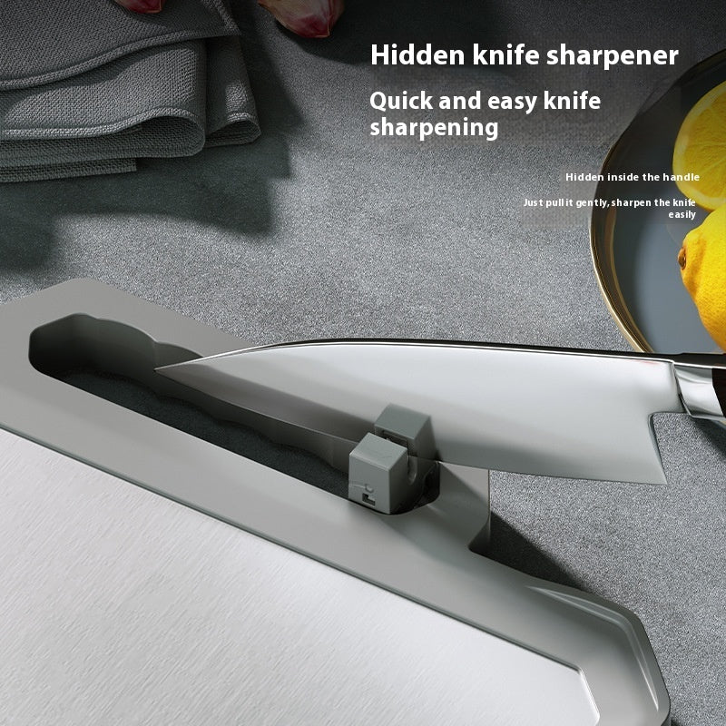Double-sided Antibacterial Kitchen Household Stainless Steel Cutting Board
