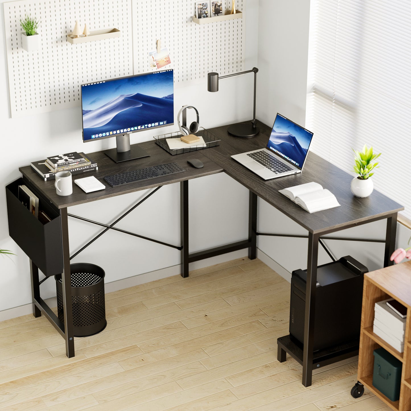L-shaped Computer Desk ShopWithASmile7.com