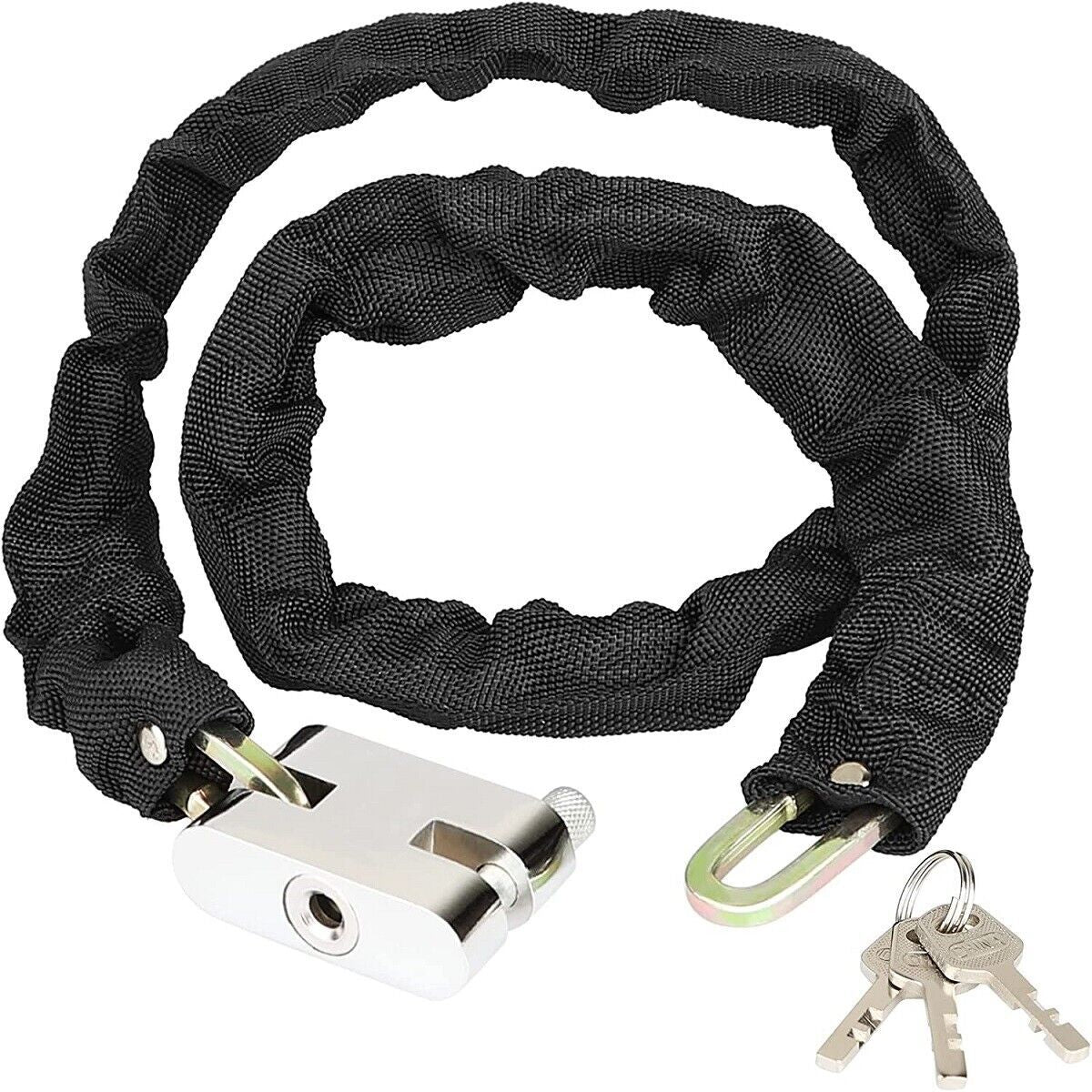 80CM Metal Motorbike Motorcycle Bicycle Heavy Duty Chain Lock Padlock Bike Cycle ShopWithASmile7.com