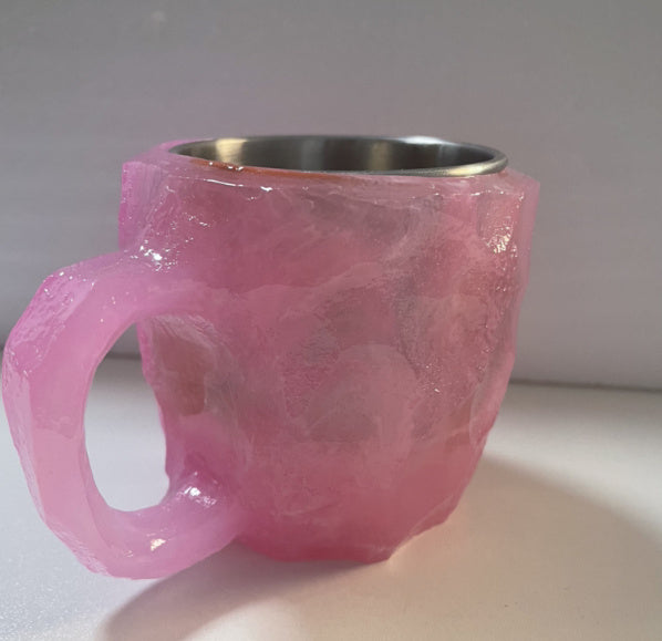 400ml Resin Mineral Crystal Coffee Mugs With Handles Elegant Fake Mineral Crystal Cup For Workplace Home Decor Christmas Gift Kitchen Gadgets ShopWithASmile7.com