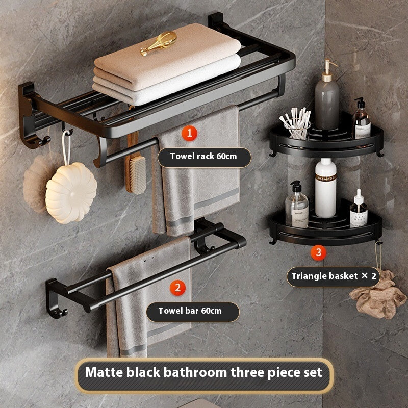 Towel Rack Black Bathroom Rack Bathroom Pendant ShopWithASmile.com