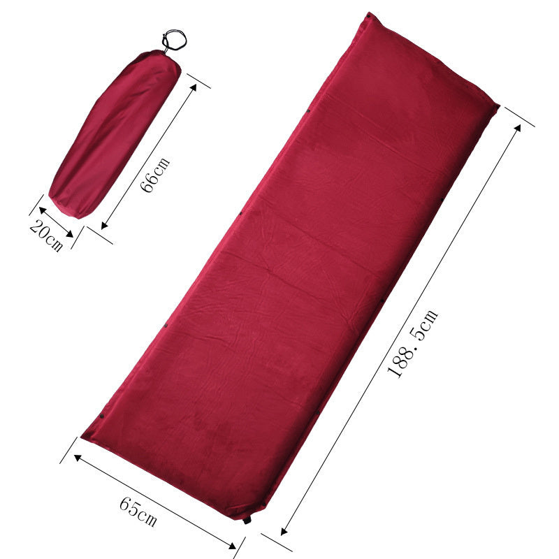 Suede Non-slip Auto-inflation Air Mattress Stitching Lunch Break