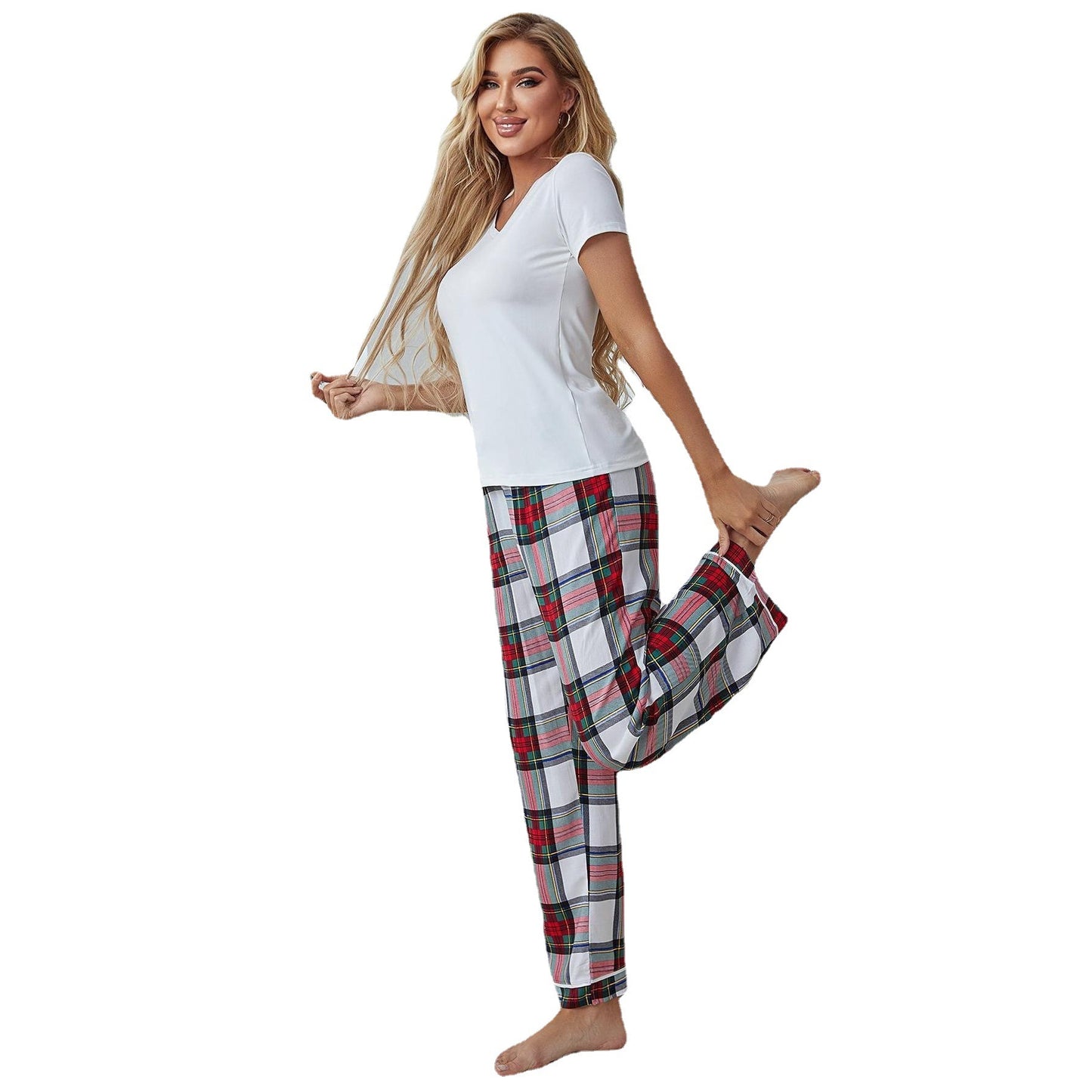 Short Sleeved Trousers Homewear Suit
